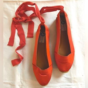 Gorgeous Red Lanvin Espadrille Flats